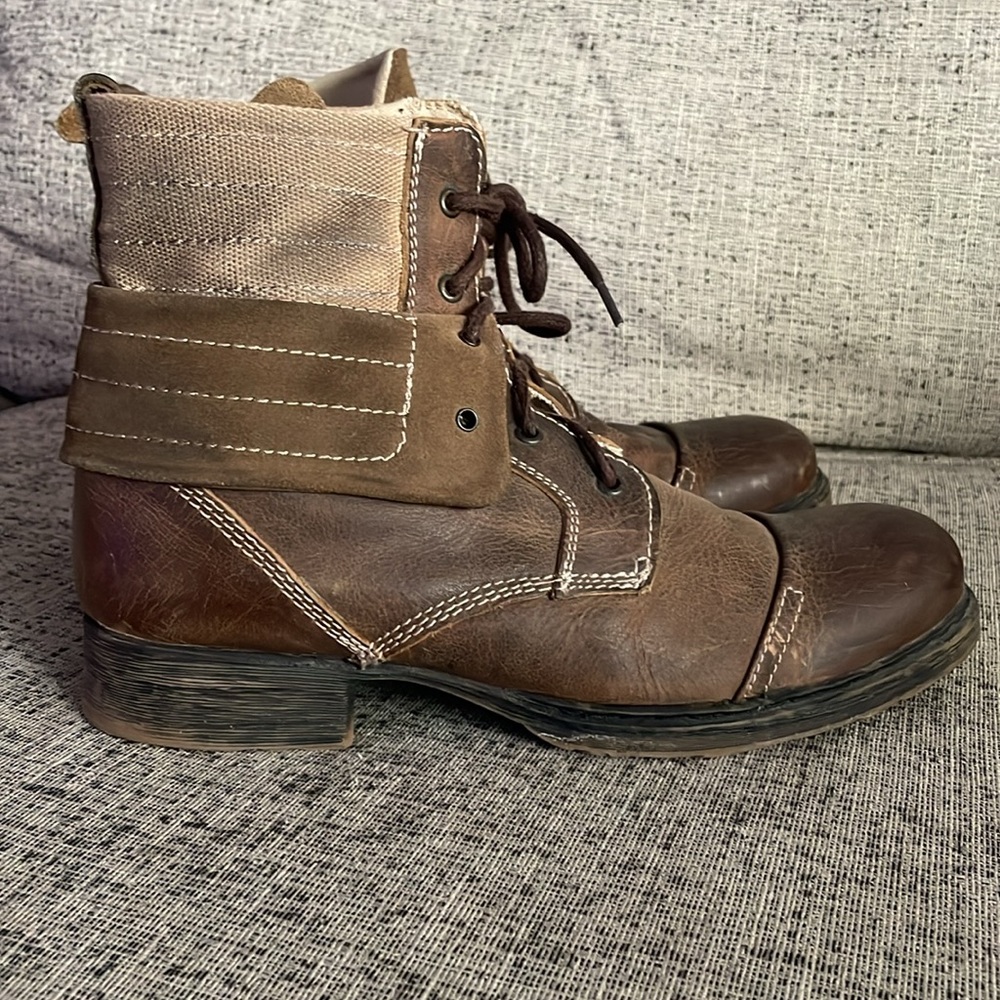 Bed Stu Men’s Chelsea  Brown Leather Boots Size 11 - Picture 7 of 13